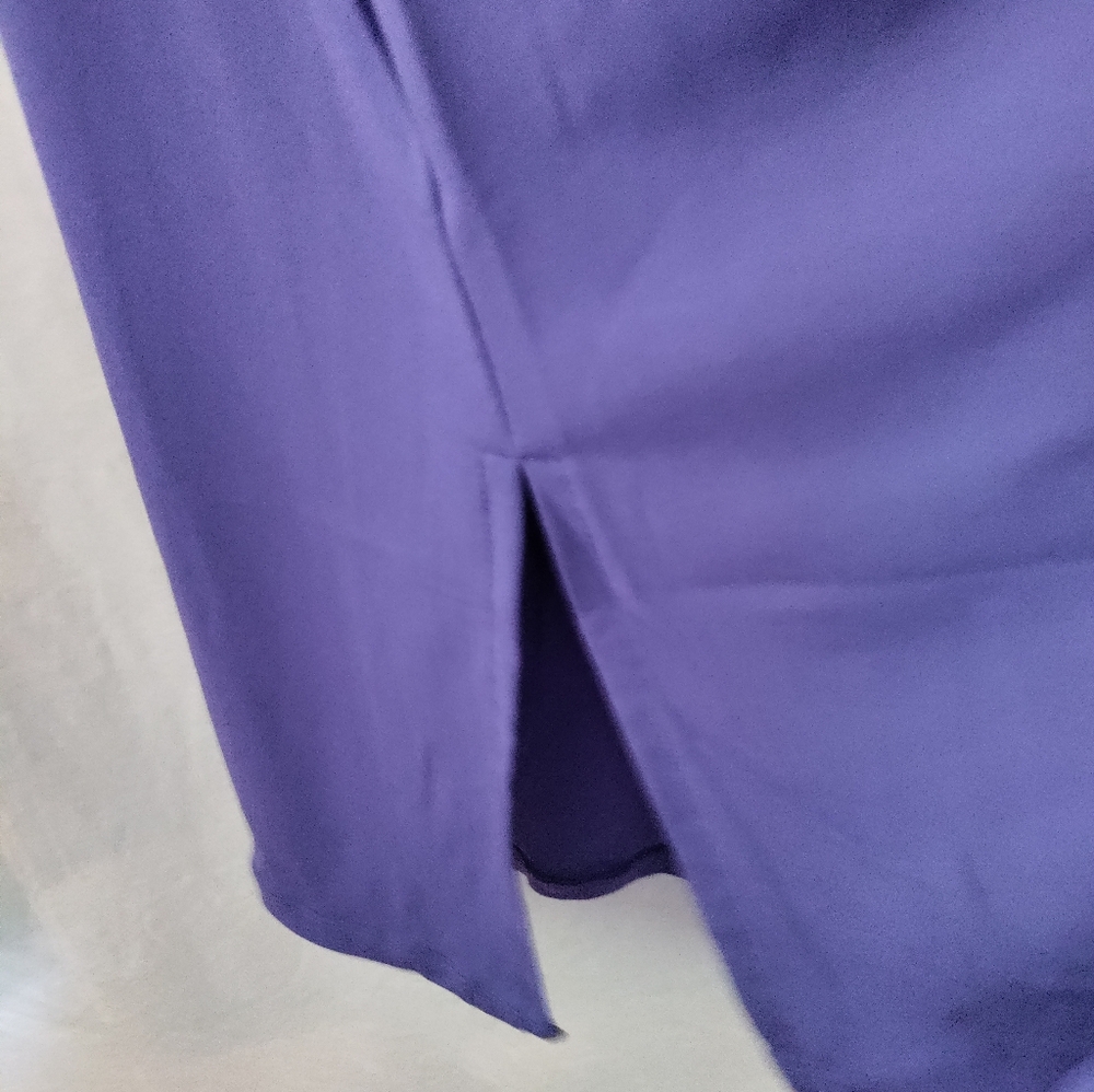 IMAN Global Resort Duster Vest Purple Pockets Side Slit Sm XS NWT. - Picture 11 of 12